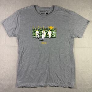 Baseballism Field of Dreams Graphic T-Shirt Gray Women’s XL Short Sleeve NWT